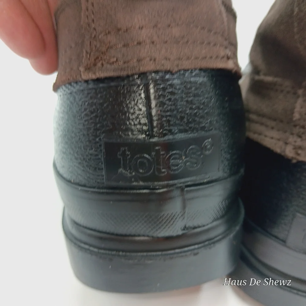 Brown and Black Men's Totes Boots